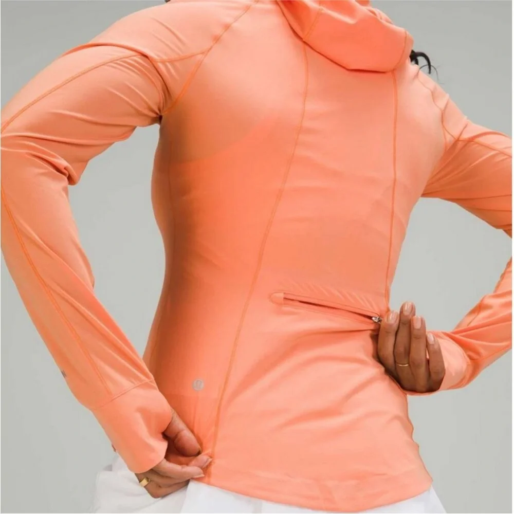 lululemon athletica Peach Zip-Up Hooded Jacket